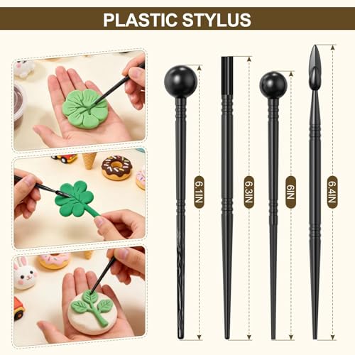 YEYETUO 27PCS Air Dry Clay Tools Kit, Basic Polymer Clay Sculpting Tools | Pottery Tools for Adults, Pottery Craft, Carving, Shaping, Dotting, Moldeing, Family, Class, DIY, Beginners Artists