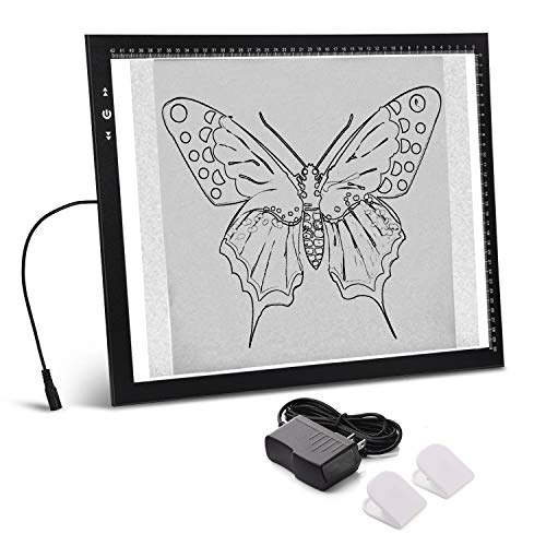 HSK A3 LED Artist tracing Light Box Copy Table, Adjustable High Brightness Light Pad for Tatto Drawing, Sketching, Animation,Diamond Painting Accessories - size: 04 - A3