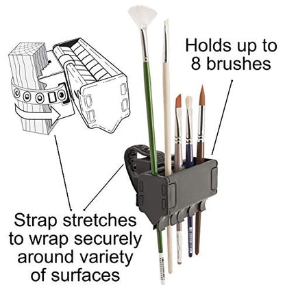 Easy To Use Products Brush Grip Paintbrush Holder and Drying Rack, Black - size: 1 Pack