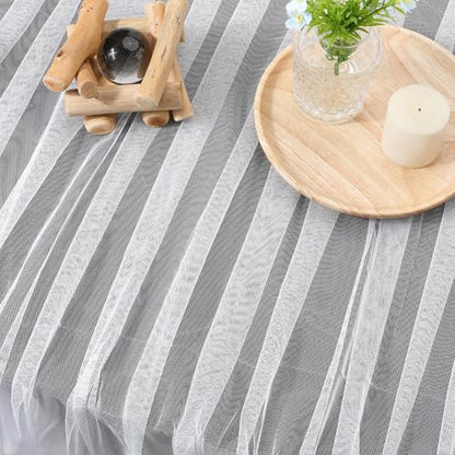 39.4x63 Inch White Tulle Mesh Net Fabric by The Yard for Sewing | Breathable Netting Sheer Tulle Polyester Fabrics Soft Voile Solid Mosquito Cloth for Making Crafts Wedding Dresses Clothes - color: White