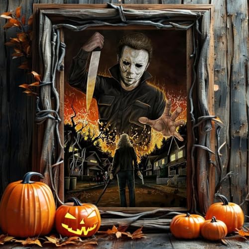 VeGuude Halloween Diamond Art Kits for Adults Home Wall Decor Gift 12x16 in - color: DP04288
