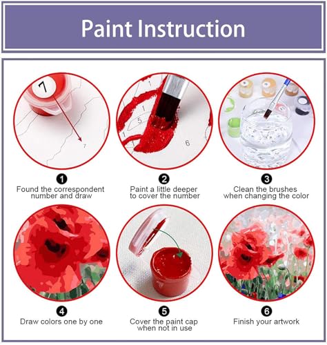 MaiMMaledy Paint by Numbers Kit for Adults Beginners Canvas Pictures with Framed Drawing Painting Acrylic Pigment with Wooden Triangle Easel Pink Flowers 8Wx12L inch - color: Pink Flowers, size: Pink Flowers 8x12inch