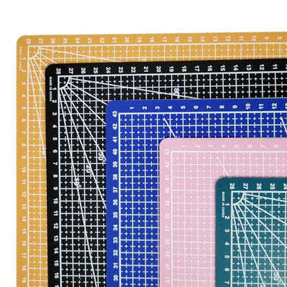New A3 Double Side Craft Cutting Mat Cutting Board Sewing Pad Artist Carving Tools Handmade Crafts DIY Props (Black) - color: Black