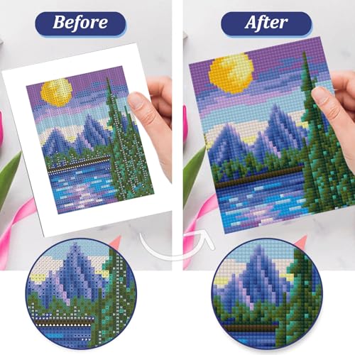 12 Pcs Small Diamond Art Kits Landscape Diamond Art Kits for Adults - color: Landscape-1