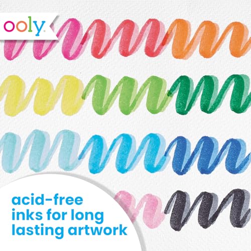 Ooly Dual Tone Calligraphy Markers, Set of 12, 24 Colors - style: Dual Tone