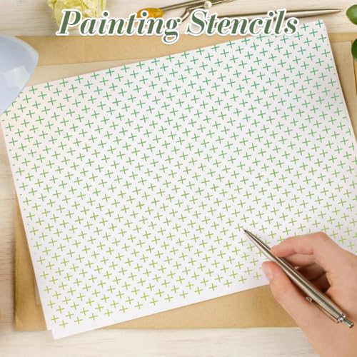 Texture Stencils for Crafts Reusable 16Pcs Stencils(5X5 Inch) - color: Texture 16