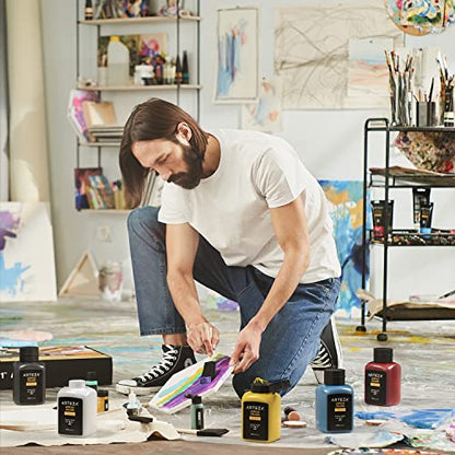 ARTEZA Acrylic Paint, A405 Violet, 33.8 fl oz, 1000ml Jar, Opaque, Quick-Drying, Acrylic Paints for Painting on Canvas, Paper, and Wood - color: A405 Violet, size: 33.8 Fl Oz (Pack of 1)