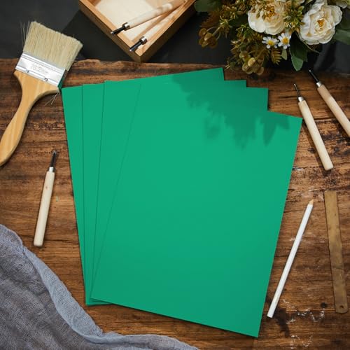 Yeaqee 8 Pcs 9 x 12 Inch Linoleum Blocks for Printmaking, Green - color: Green, size: 9 x 12 Inch