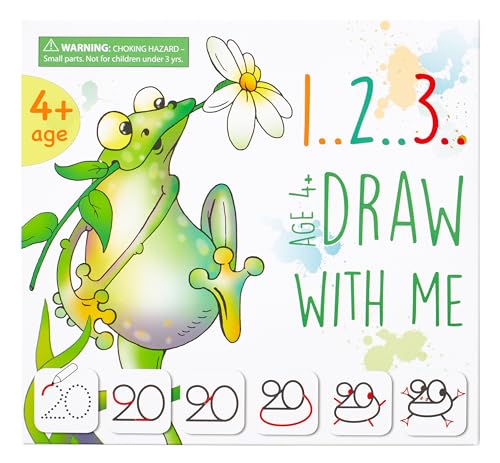 MD CREATIVE Draw & Trace Numbers Educational Toy for Girls & Boys 3-6