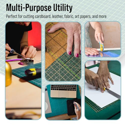 Adir Self Healing Cutting Mat - 30x42 Inches Sew Cutting Mat and Quilt Cutting Mat with 5 Layers, Double Sided Cutting Mat for Crafts - Reversible Non-Slip Cutting Pad with Grid - size: 42"L x 30"W