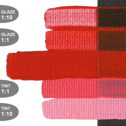 GOLDEN OPEN Slow-Drying Acrylics, Naphthol Red Light, 2 fl. oz. Tube - color: Naphthol Red Light, size: 2 Fl Oz (Pack of 1)