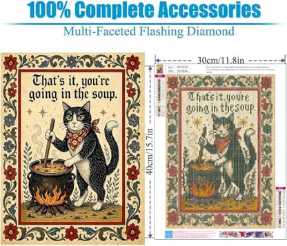 Medieval Cat Diamond Art Kits for Adult diamond painting kits for adults - color: DP04740