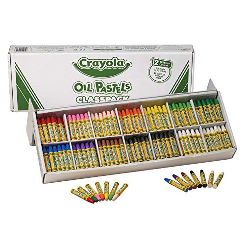 Crayola 524629 Oil Pastels,12-Color Set, Assorted, 336/Pack