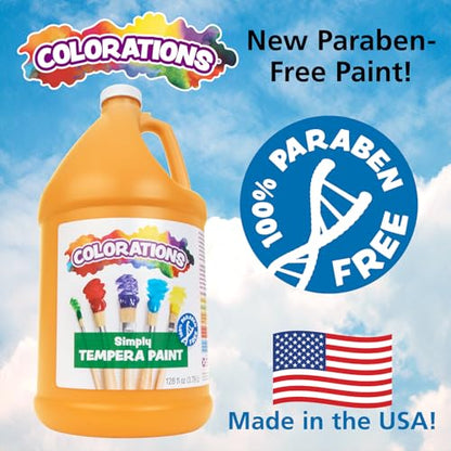 Colorations Paraben-Free Tempera Paint for Kids, 1 Gallon, Vibrant Magenta | Non-Toxic and Made in the USA, Classroom Must Haves, Bulk Arts & Crafts Supplies - color: Magenta