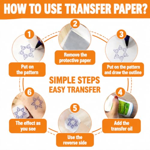 Tattoo Transfer Paper - Ruicco 50 Sheets Tattoo Stencil Paper Thermal Stencil Paper 4 Layers A4 Size