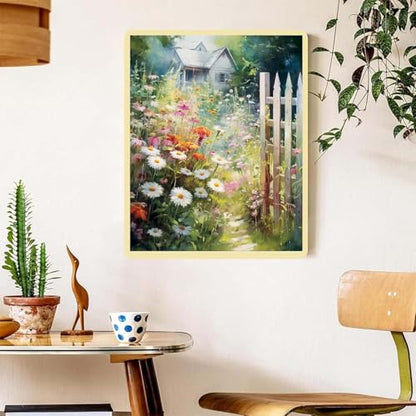 niurenmaoyi Garden Paint by Numbers Kit for Adult Beginner,16X20in - color: Adults' Paint-By-Number Kits-0521-07