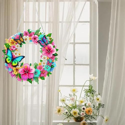 RYMILIE Hanging Diamond Art Kits for Adults Floral Butterfly - color: DP04807