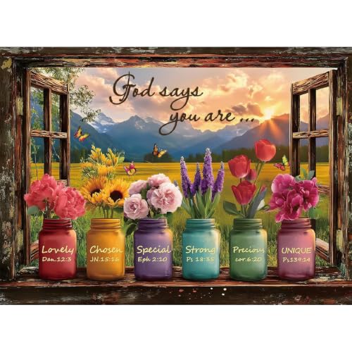 Square Diamond Painting Art Kits, FlowerDIY Square Diamond Art Home Decor - color: DP04255, size: Square diamond painting