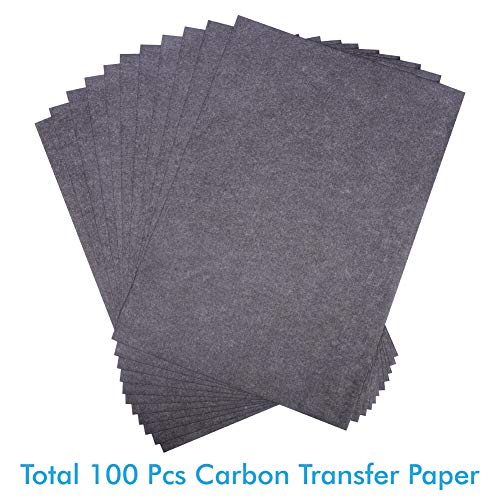 selizo 100 Sheets Black Carbon Transfer Tracing Paper for Wood, Paper, Canvas and Other Art Surfaces (9 x 13 Inches) (Pack of 2) - size: 9x13in (Pack of 2)