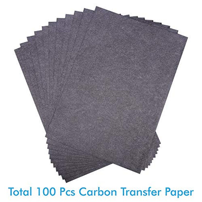 selizo 100 Sheets Black Carbon Transfer Tracing Paper for Wood, Paper, Canvas and Other Art Surfaces (9 x 13 Inches) (Pack of 2) - size: 9x13in (Pack of 2)
