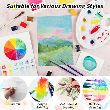 UZLU 150 Sets 4 x 6 Inch Watercolor Cards with Envelopes and Stickers - size: 4*6 in