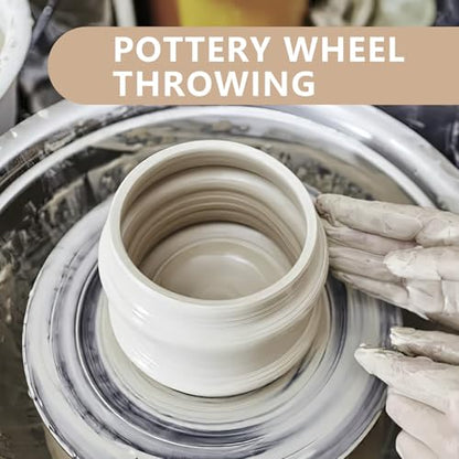 VIBRATITE 10LB Air Dry Clay, White Modeling Clay for Pottery & Sculpting | Easy to Shape for Hand Building, Wheel Throwing, DIY Crafts, Classroom Art Projects, Ideal for Beginners & Artists - color: White