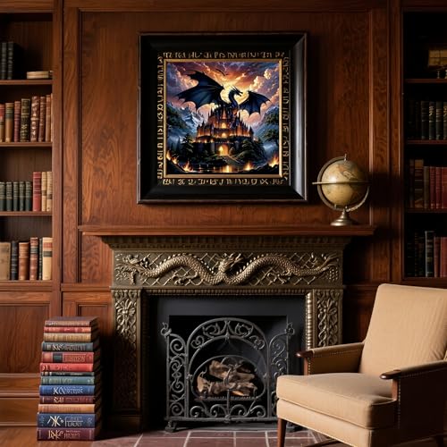 Acelii Dragon Castle 5D Diamond Painting Kits for Adults Beginners - color: JK969-1