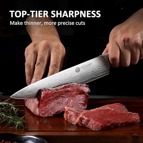 YOTSUBA 9 Inch Japanese Chef Knife with Full Tang Rosewood Handle - style: 9 inch chef knife