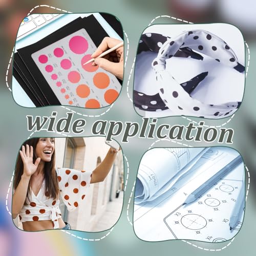 UNICRAFTALE 1Pcs Metal Circle Templates Circle Stencil for Drawing Stainless Steel Painting Stencils Circles Ruler Round Circles Tracers Stencil Templates Tool for Carving Drafting - style: Circle