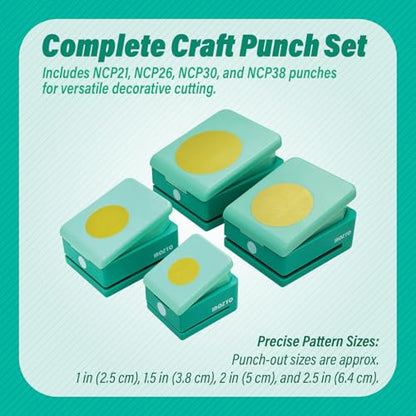 Creative Effort-Saving Kids' Educational Circle Shaped Paper Puncher -Various Sizes, Kid-Safe for Art Projects & Home Decoration - size: NCP-ZH-C