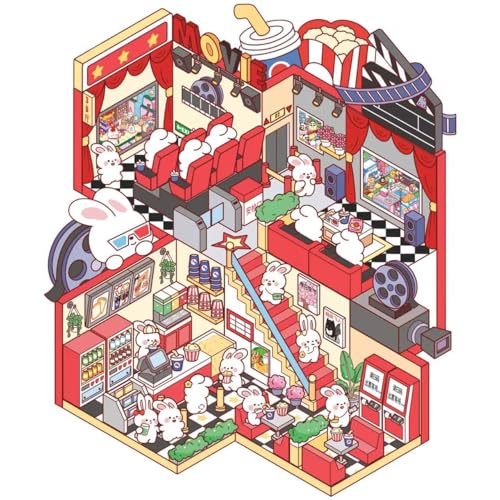 SSNLNBF DIY 3D House Sticker Book Reusable Craft Kit - style: sty-05