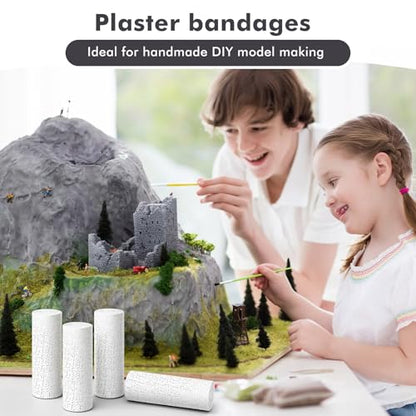 Nuogo 20 Pack Plaster Cloth Gauze Bandage Roll Bulk 5 Yards,8 x 180 Inch