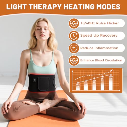 Red Light Therapy for Body, Infrared Light Therapy for Shoulder Waist Muscle, Upgraded 3 in 1 Led Beads, 660nm Red Light & 850nm Near Infrared Light Therapy Belt - size: 600 leds