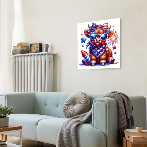 GOUOYANA Highland Cow Diamond Art Kits for Adults Cow Diamond Painting Kits - color: DP02808
