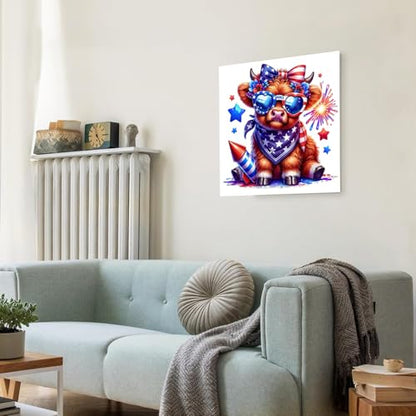 GOUOYANA Highland Cow Diamond Art Kits for Adults Cow Diamond Painting Kits - color: DP02808
