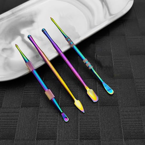 4 Pack Stainless Steel Wax Carving Tools Set Double-Ended for Clay | Double-ended stainless steel wax carving & clay sculpting tools. Ideal for pottery modeling, shaping, craft projects.