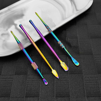 4 Pack Stainless Steel Wax Carving Tools Set Double-Ended for Clay | Double-ended stainless steel wax carving & clay sculpting tools. Ideal for pottery modeling, shaping, craft projects.
