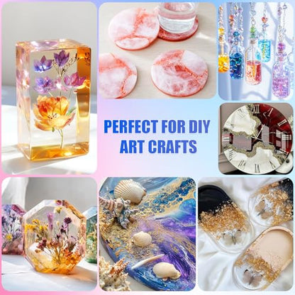 Epoxy Resin 32OZ Crystal Clear Epoxy Resin Kit for Art Crafts | Bubble Free Self Leveling Mix 1:1 Resin for Art Resin Casting Resin DIY Art Crafts - color: 32 OZ