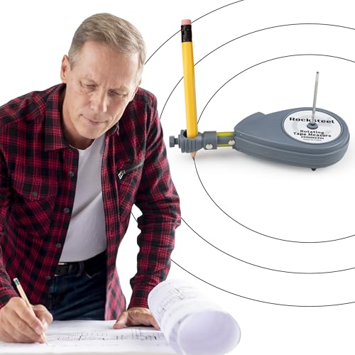 Roto Tape Compass | Rotating Tape Measure Beam Compass, Circle Drawing Tool | Alternative For Large Compass, Trammel, Protractor For Drawing Circles