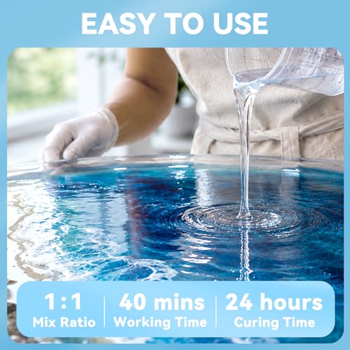 LET'S RESIN Epoxy Resin Kit,1 Gallon Bubble Free & Crystal Clear Resin - size: Large
