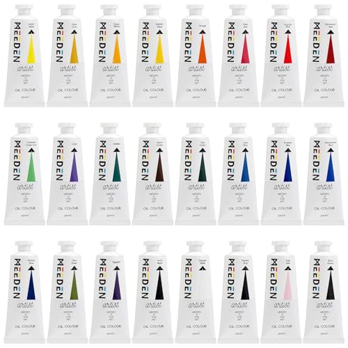 MEEDEN Artist Oil Paint Set - 24 Colors x 60ml/2oz Tubes - color: 24 Colors, size: 2 Fl Oz (Pack of 24)