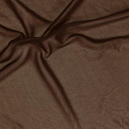Manyshofu Brown Mesh Fabric by The Yard 4-Way Stretch, 60 Wide (1 Yard) - color: Brown, size: 1 Yard