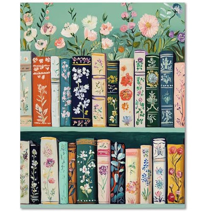 Paint by Numbers Kit for Adults Book, Paint by Number Kits for Adults 16x20 - color: Bookshelf (16x20 in)
