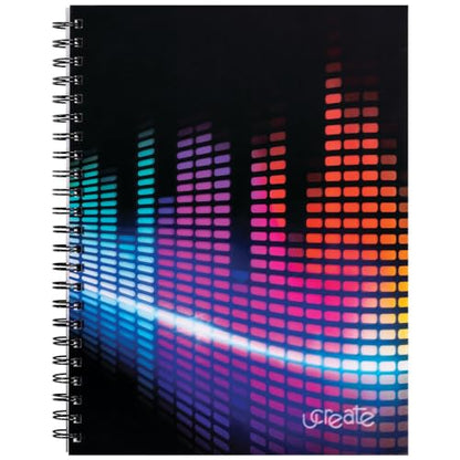 UCreate Fashion Poly Sketch Book, Sonic Vibes, 9" x 12", 1 Count - style: Sonic Vibes, 9" x 12"
