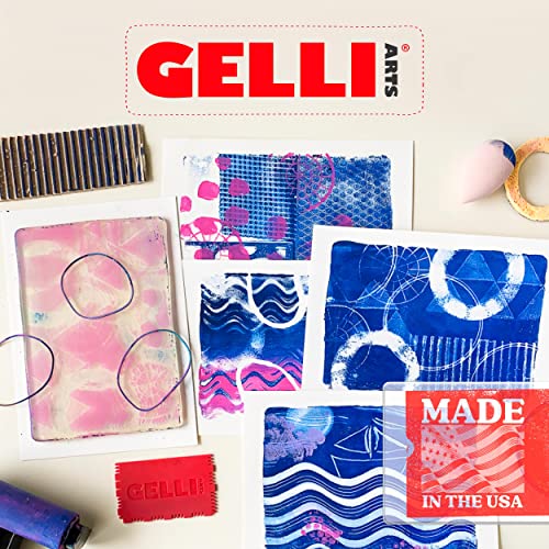 Gelli Arts 5" X 5" 10 Plates Gel Printing Plates - Gel Plate Class Pack, Reusable Printing Items, Printmaking Supplies for School, Clear Monoprinting, Items for Art Classes - size: 5" X 5"