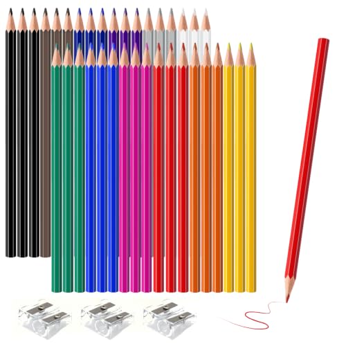 36 PCS Colored Pencils for Kids, Pre-sharpened Art Pencils Back to School Supplies Set, Drawing Sketching Pencils for Students, Teachers, Classroom - color: colored