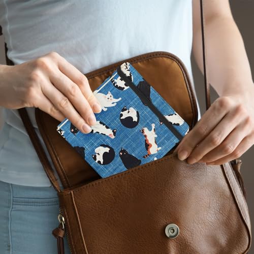 4.8" Pocket Sketch Book,80gsm Hardcover Art Sketchbook for Drawing Journal | Cloth Cover,80gsm Blank Paper,96Sheets,Lay-Flat,Portable Travel Creation Paint Diary Memo Planner,Dry MediaCow Cat - color: Cloth Cover-4.8x4.8in-Cow Cat