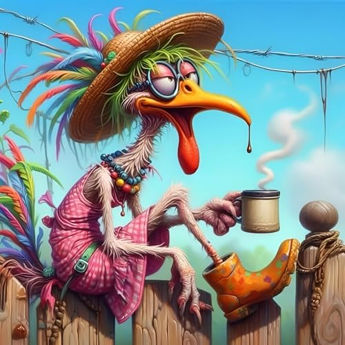 HHMATITS Chicken Diamond Art Kits for Adults 14X14IN - color: Chicken
