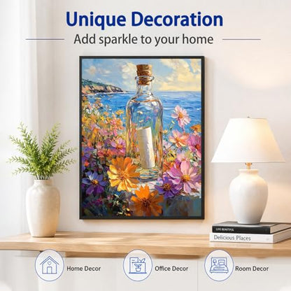 Diamond Art Kits for Adults, Wishing Bottle Diamond Painting, 12x16 Inch - color: 06-Wishing Bottle