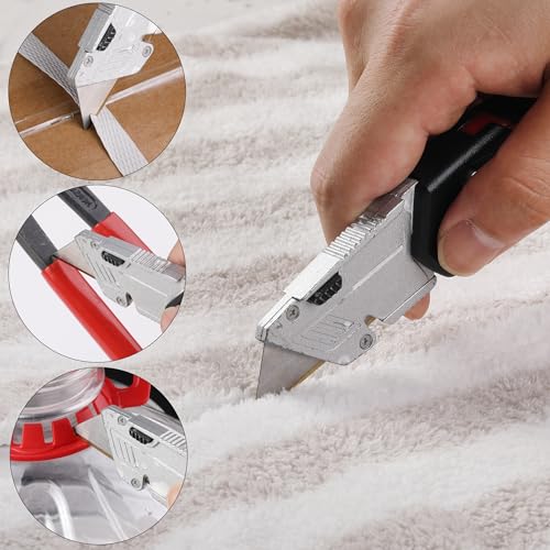 Bates Utility Knife Blades, 40 Pack, Titanium Edge, Box Cutter Blades Refills - color: Silver With Titanium Edge, size: 40 Pack